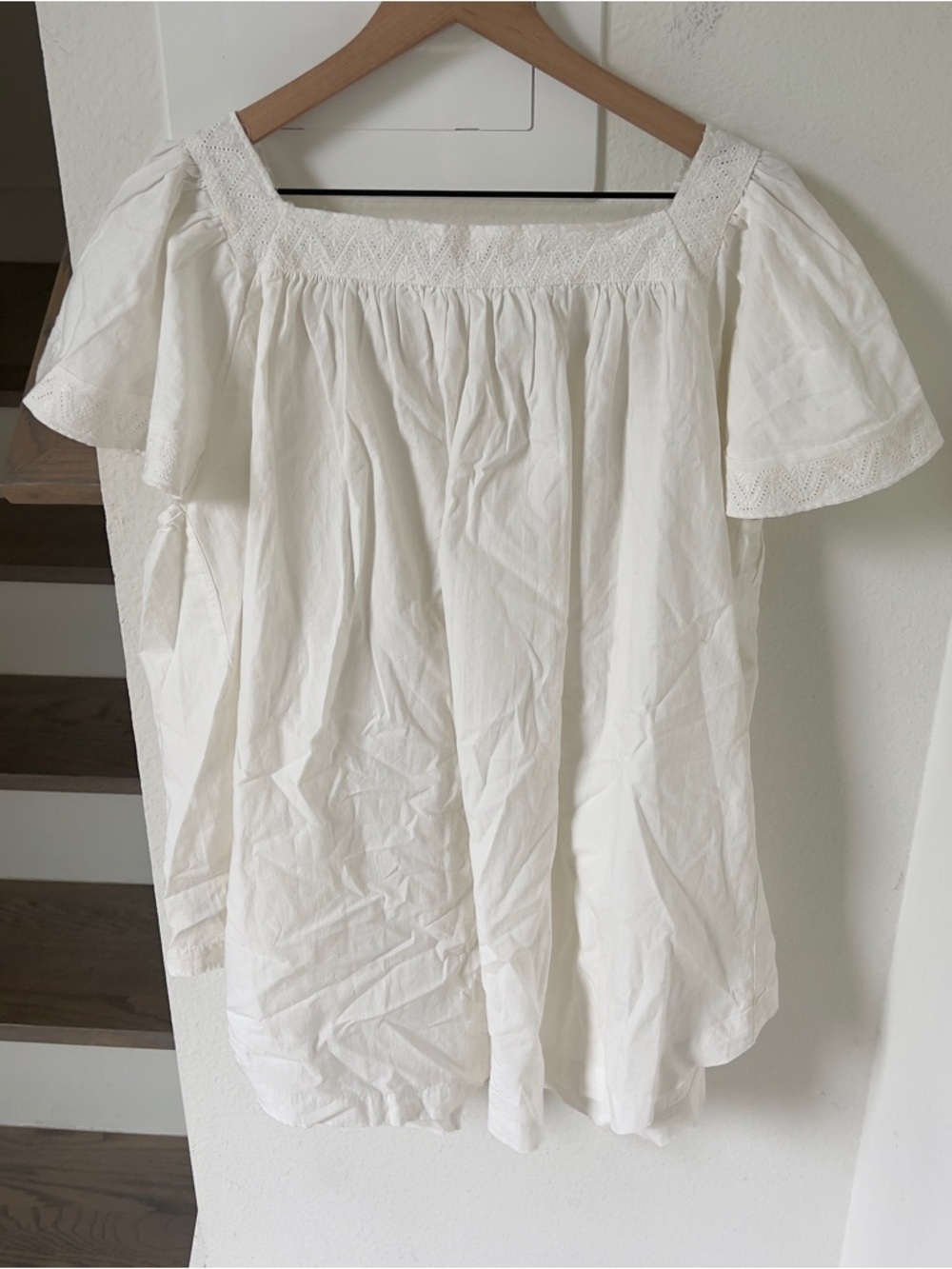 Free People We The Free Riley Embroidered Tunic - Clean Ivory - Medium - NWT - Picture 5 of 7